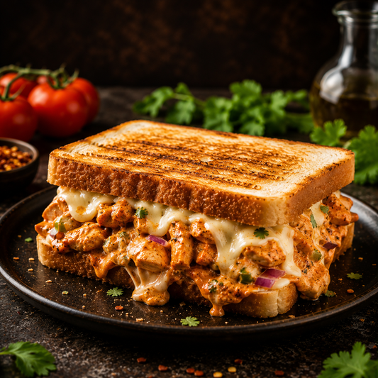 Chicken Makhani Cheese Sandwich