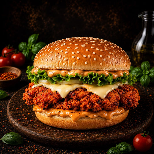 Chicken makhani burger
