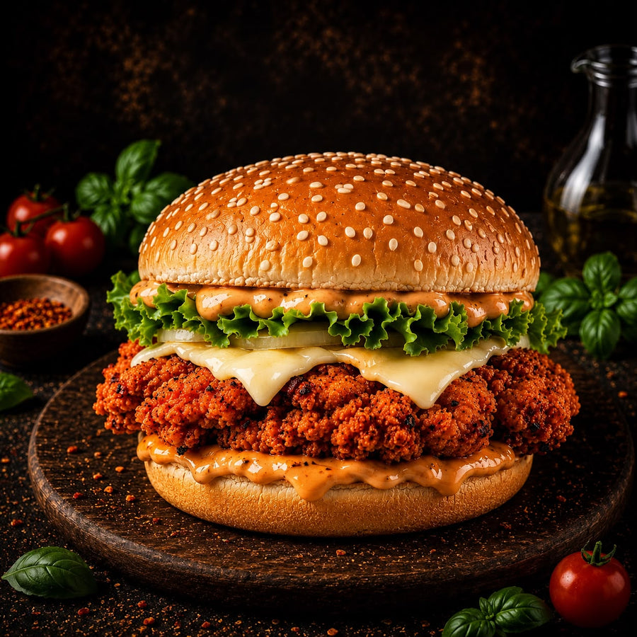 Chicken makhani burger