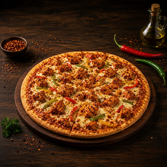 peri peri chicken pizza