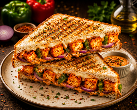Panner tikka sandwich